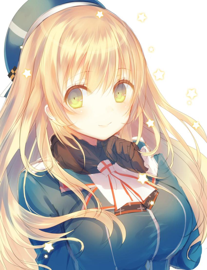 10s, 1girl, atago_(kancolle), blonde_hair, blush, breasts, female_focus, gloves
