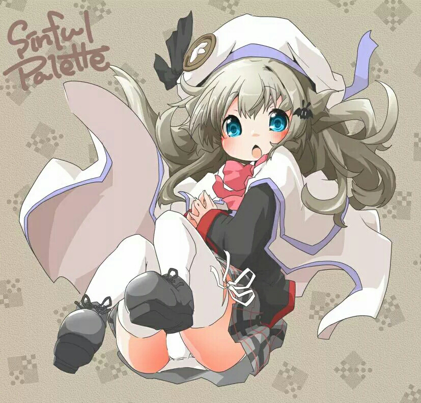 1girl, animal_ears, blue_eyes, cape, female_focus, hat, little_busters!, long_hair