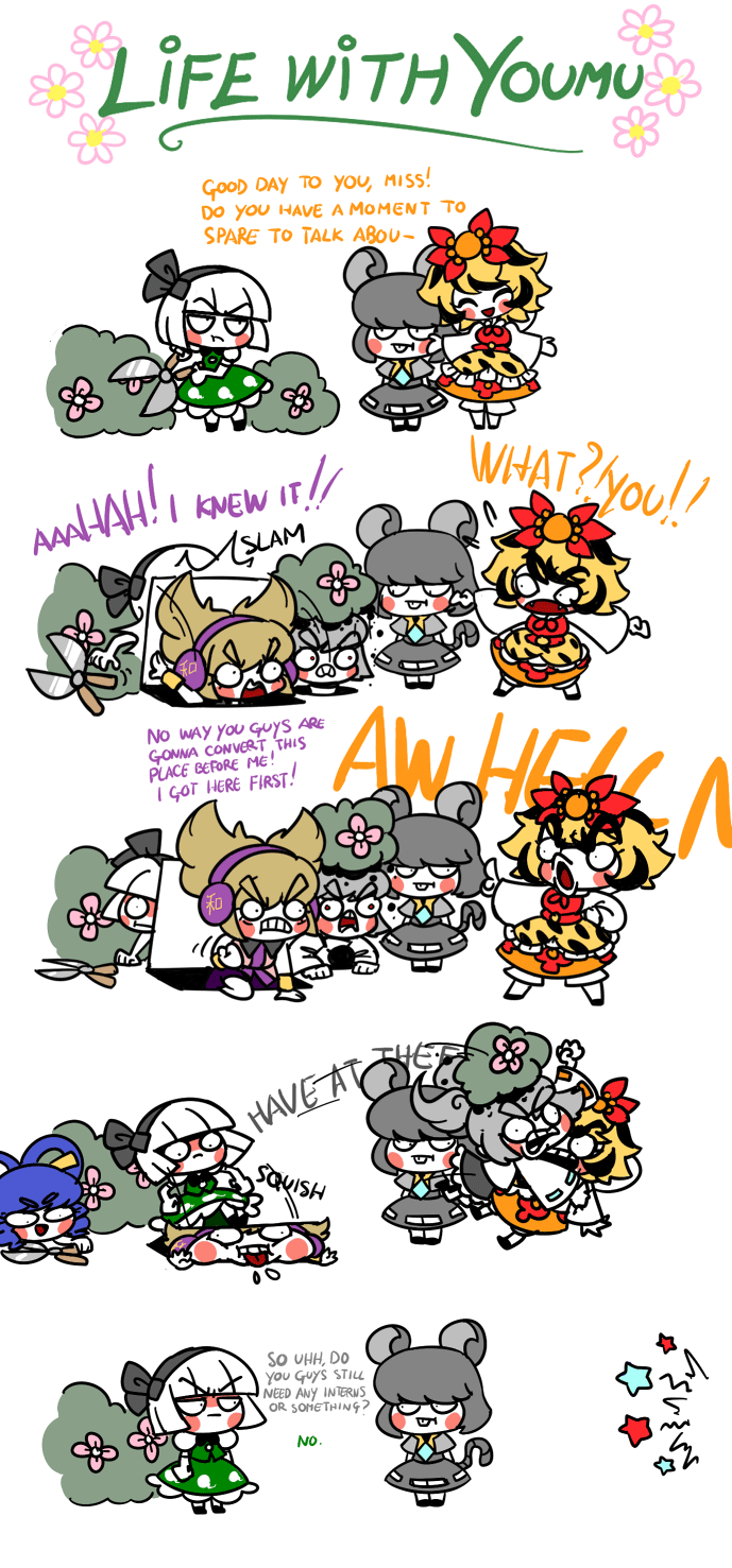 >:o, 6+girls, :o, ^_^, angry, animal_ears, animated, animated_gif