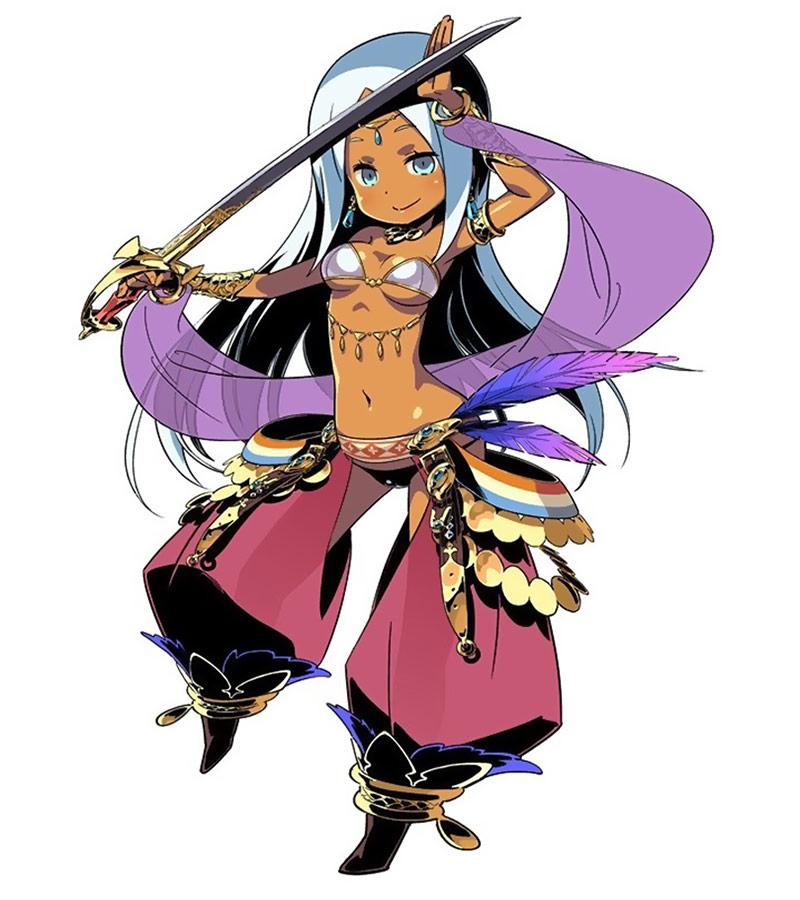 1girl, aqua_eyes, arm_up, armlet, boots, bracer, dancer_(sekaiju), dancer_4_(sekaiju)