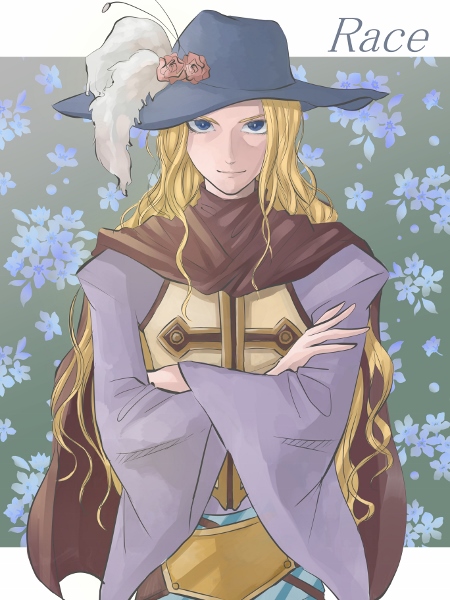00s, 1boy, bad_id, bad_pixiv_id, blonde_hair, blue_eyes, cape, flower