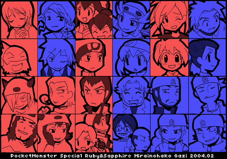 6+boys, 6+girls, amber_(pokemon_adventures), archie_(pokemon), professor_birch, blaise_(pokemon), brawly_(pokemon), brendan_(pokemon), camera, commentary_request, courtney_(pokemon), english_text, flannery_(pokemon), flower, gajigo, gym_leader, liza_(pokemon), matt_(pokemon), maxie_(pokemon), may_(pokemon), multiple_boys, multiple_girls, nintendo, norman_(pokemon), pokemon, pokemon_adventures, rose, roxanne_(pokemon), shelly_(pokemon), steven_stone, tabitha_(pokemon), tate_(pokemon), team_aqua, team_magma, wallace_(pokemon), wally_(pokemon), wattson_(pokemon), winona_(pokemon)
