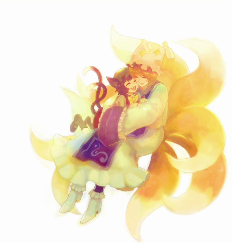 2girls, animal_ears, animal_hat, bad_id, bad_pixiv_id, blonde_hair, cat_ears, cat_girl