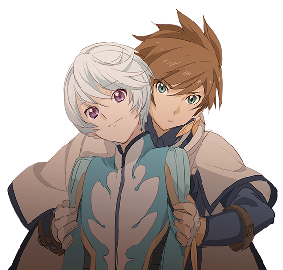 10s, 2boys, bishounen, brown_hair, male_focus, meshi_yori_yado, mikleo_(tales), multiple_boys