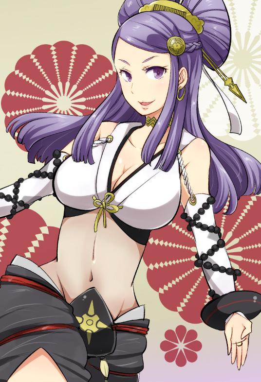 1girl, bad_id, bad_twitter_id, beads, breasts, cleavage, female_focus, fire_emblem
