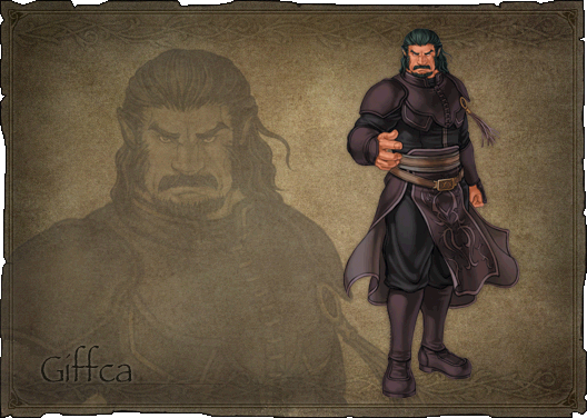 1boy, animal_ears, beard, black_hair, boots, facial_hair, fire_emblem, fire_emblem:_radiant_dawn, giffca_(fire_emblem), kita_senri, laguz_(fire_emblem), lion_ears, long_hair, male_focus, mustache, nintendo, official_art, solo