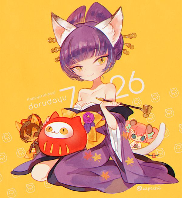 10s, 3girls, :3, a_(myumon)_(show_by_rock!!), a_(show_by_rock!!), animal_ears, bad_id, bad_twitter_id