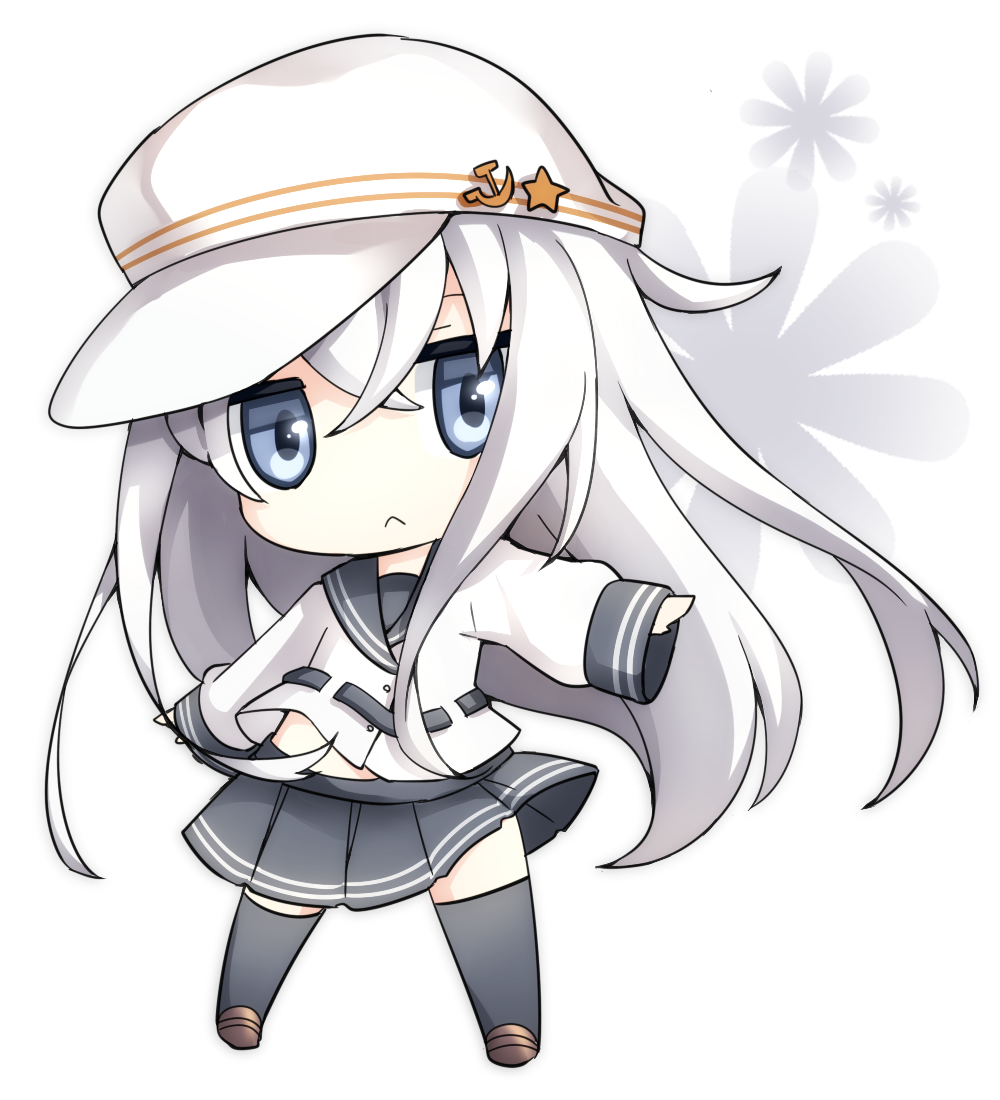 10s, 1girl, :<, bad_id, bad_pixiv_id, black_thighhighs, blue_eyes, brown_shoes