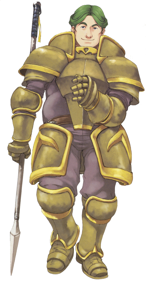 1boy, armor, armored_boots, boots, bors_(fire_emblem), curly_hair, fire_emblem, fire_emblem:_the_binding_blade