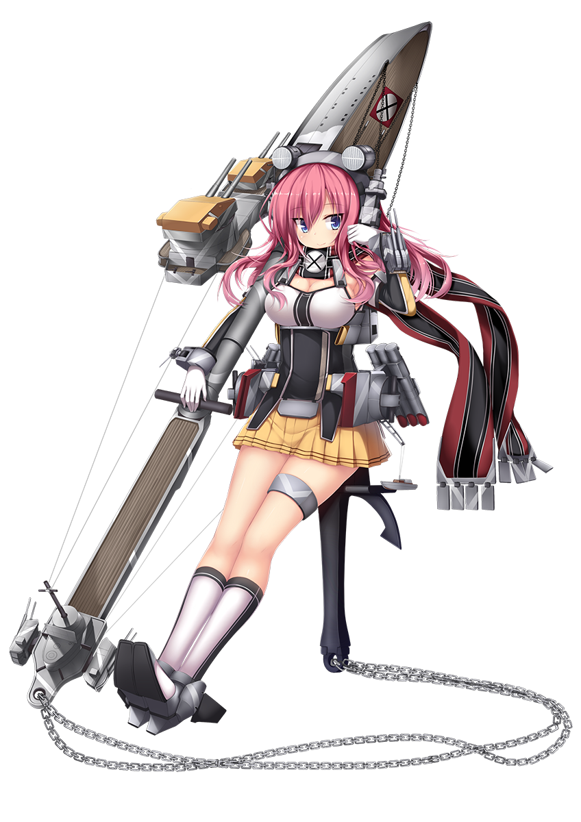 1girl, anchor, bad_id, bad_pixiv_id, blücher_(zhan_jian_shao_nyu), blucher_(warship_girls_r), blue_eyes, blush