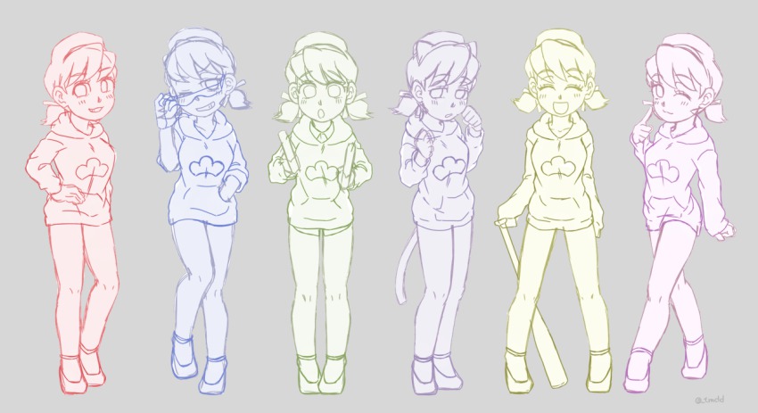 10s, 6+girls, :d, ;3, animal_ears, bad_id, bad_twitter_id, baseball_bat