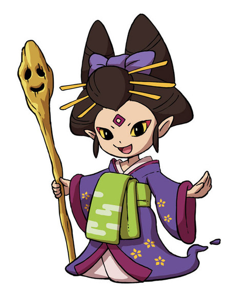 10s, 1girl, fujimi_gozen, looking_at_viewer, official_art, staff, youkai_watch