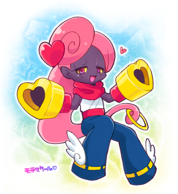 10s, 1boy, artist_request, blush, colored_sclera, looking_at_viewer, motemakuru, pink_eyes, pink_hair, yellow_sclera, youkai_watch