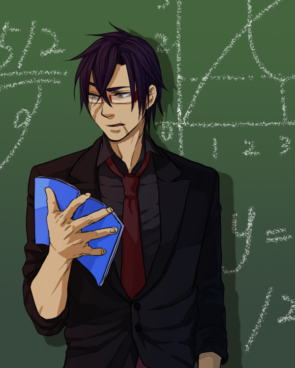 1boy, giny, male_focus, nier, nier_(series), nier_(brother), aged_up, scar