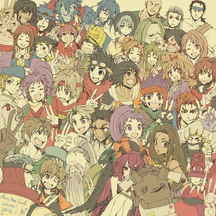 6+boys, 6+girls, absolutely_everyone, akura_(arc_the_lad), alec_(arc_the_lad), anrietta_rochefort, arc_(arc_the_lad), arc_the_lad