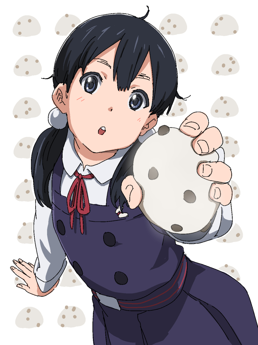 10s, 1girl, bad_id, bad_pixiv_id, black_hair, blue_eyes, daifuku, female_focus
