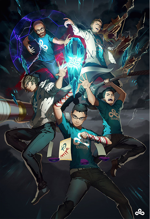 5boys, axe, azir, balls_(gamer), cannon, cloud9, darius_(league_of_legends), esports, hai_du_lam, incarnati0n_(gamer), league_of_legends, lee_sin, lemonnation, morgana_(league_of_legends), multiple_boys, nicolaj_jensen, polearm, real_life, riot_games, shilin, sneaky_(gamer), spear, tristana_(league_of_legends), weapon