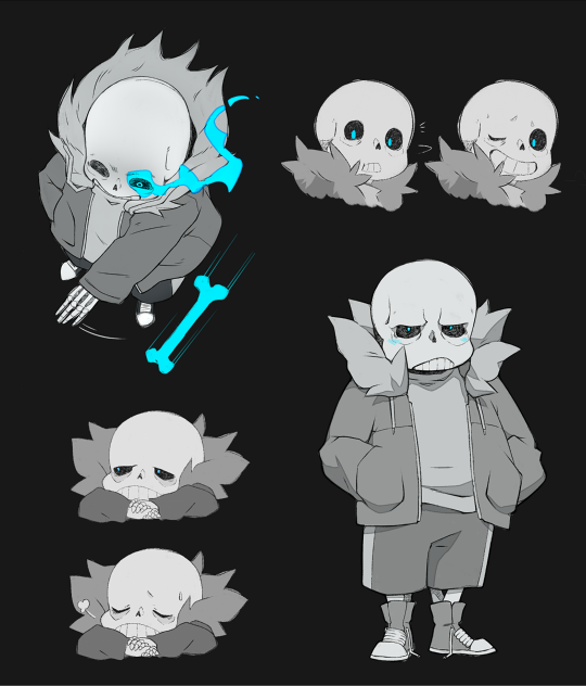 1boy, glowing, glowing_eye, grin, hood, hoodie, just_peachy, sans_(undertale), skeleton, skull, smile, spoilers, undertale, utdr_(toby_fox)