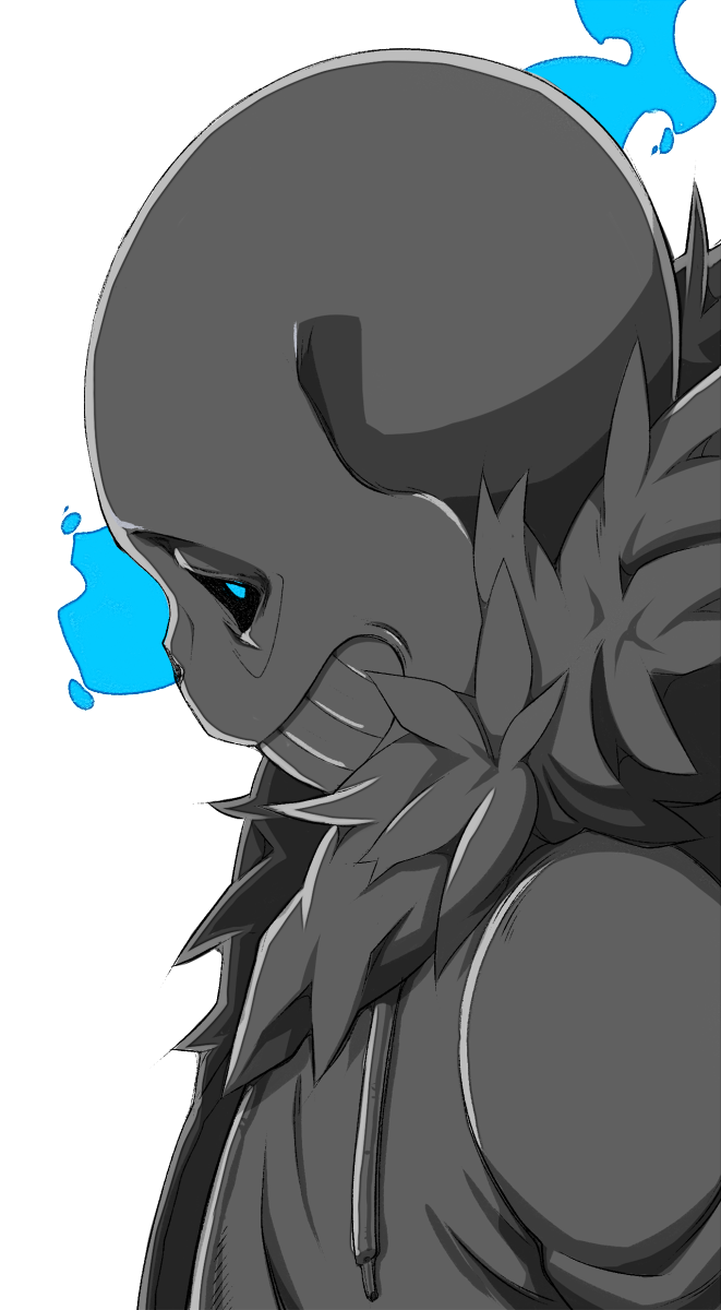 1boy, glowing, glowing_eye, grin, highres, hood, hoodie, just_peachy