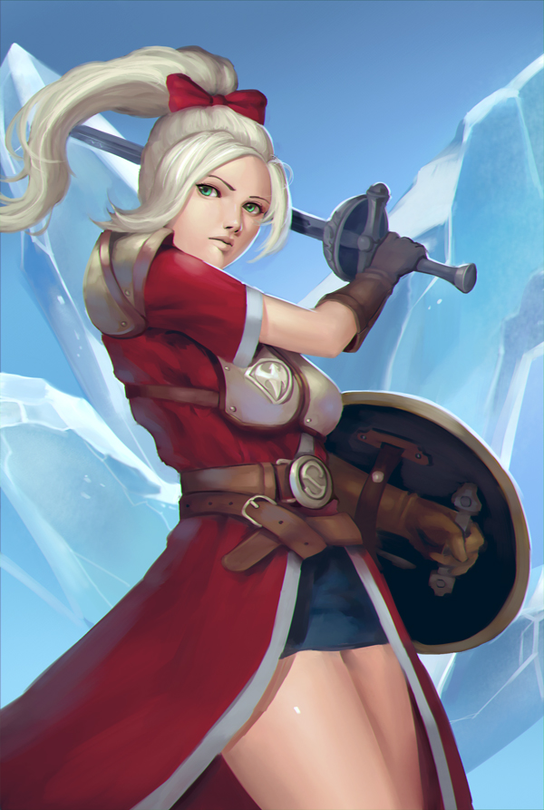 1girl, aqua_eyes, armor, belt, blonde_hair, breasts, coat, dragon_quest