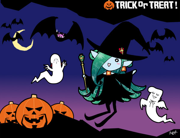 00s, 1girl, ali, baptistin_(gankutsuou), chibi, chibi_only, gankutsuou, halloween