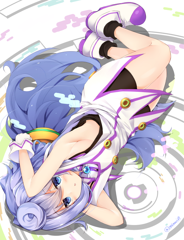 10s, 1boy, bad_id, bad_pixiv_id, blue_eyes, blue_hair, blush, hacka_doll