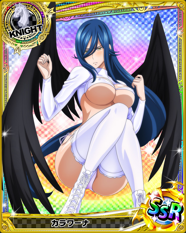 10s, 1girl, artist_request, bikini, black_wings, blue_hair, blush, breasts