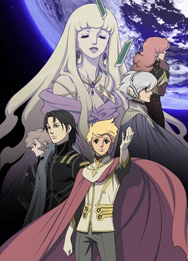 1girl, 5boys, black_hair, blonde_hair, cape, card, closed_eyes, earrings