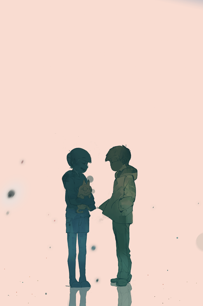 10s, 2boys, :d, ^_^, animal, brothers, cat, closed_eyes