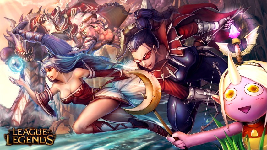 :d, abs, ahri_(league_of_legends), animal_ears, armor, arrow_(projectile), avengers:_age_of_ultron, avengers_(series)