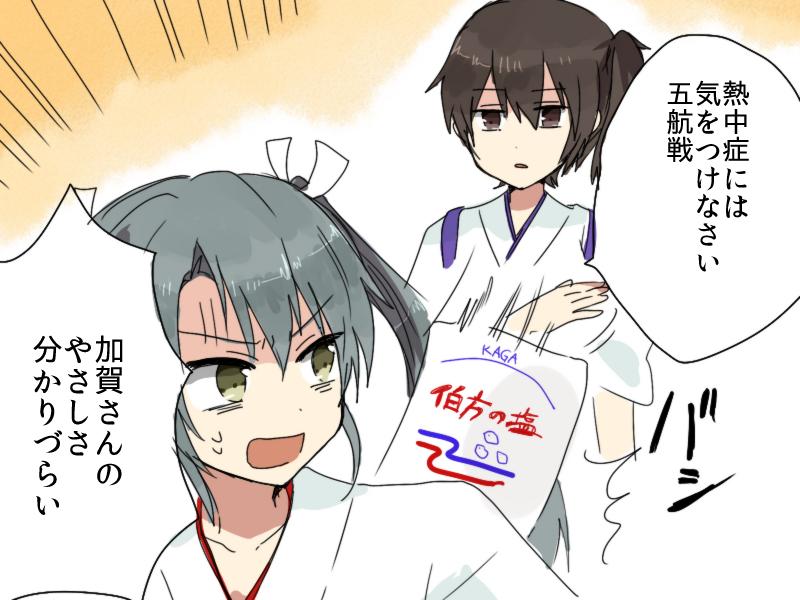 10s, 2girls, annin_musou, bad_id, bad_twitter_id, brown_eyes, brown_hair, emphasis_lines