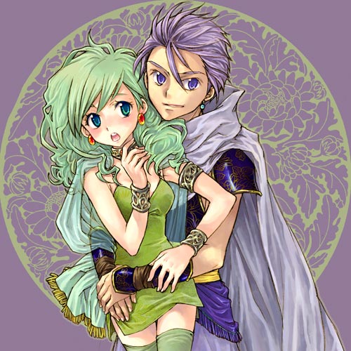 1990s_(style), 1boy, 1girl, aged_up, blush, couple, dress, edward_geraldine