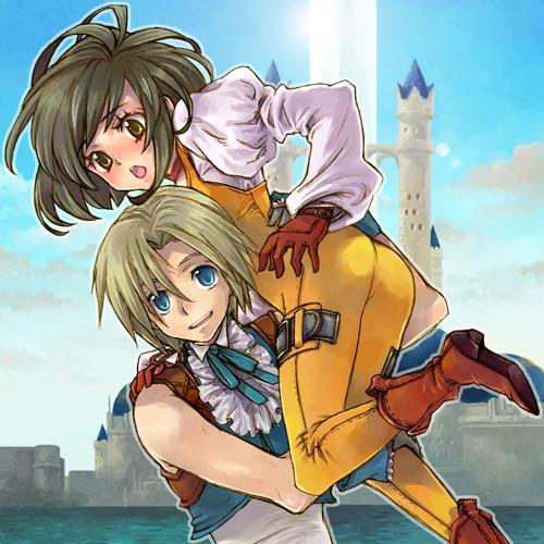 00s, 1boy, 1girl, black_hair, blush, brown_eyes, carrying, carrying_over_shoulder