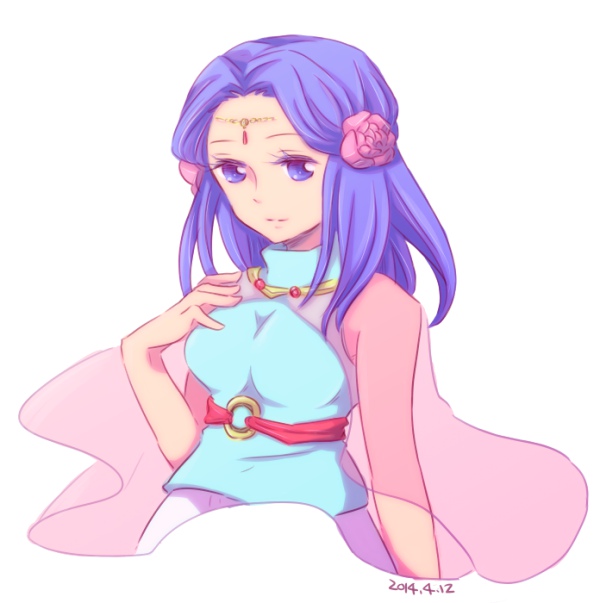 1girl, bad_id, bad_pixiv_id, blue_eyes, blue_hair, female_focus, flower, hair_flower