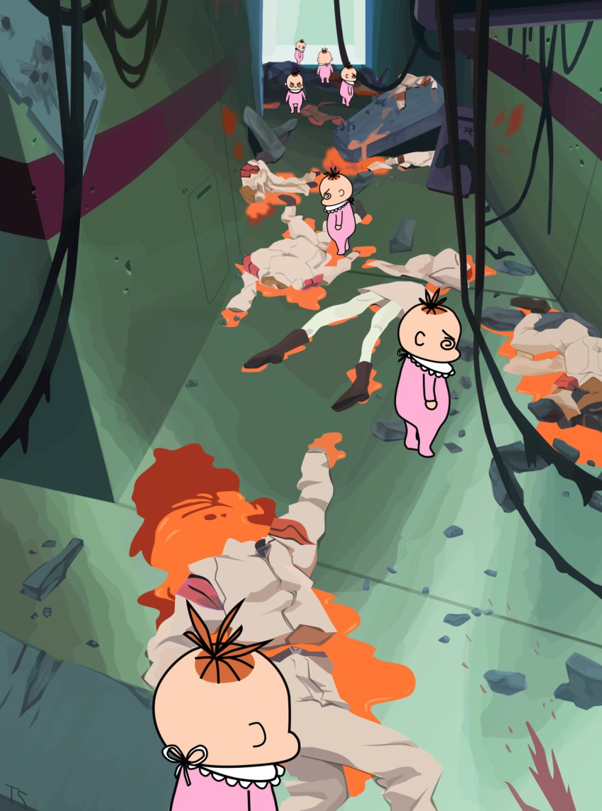 anno_moyoco, cable, the_end_of_evangelion, highres, lcl, neon_genesis_evangelion, parody, spoilers