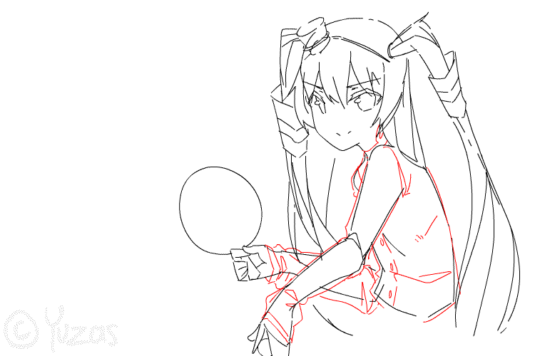 10s, 1boy, 2girls, admiral_(kancolle), amatsukaze_(kancolle), animated, animated_gif, artist_name, ball, kantai_collection, monochrome, multiple_girls, mundane_made_awesome, paddle, shimakaze_(kancolle), simple_background, table_tennis, table_tennis_ball, table_tennis_paddle, yuzas