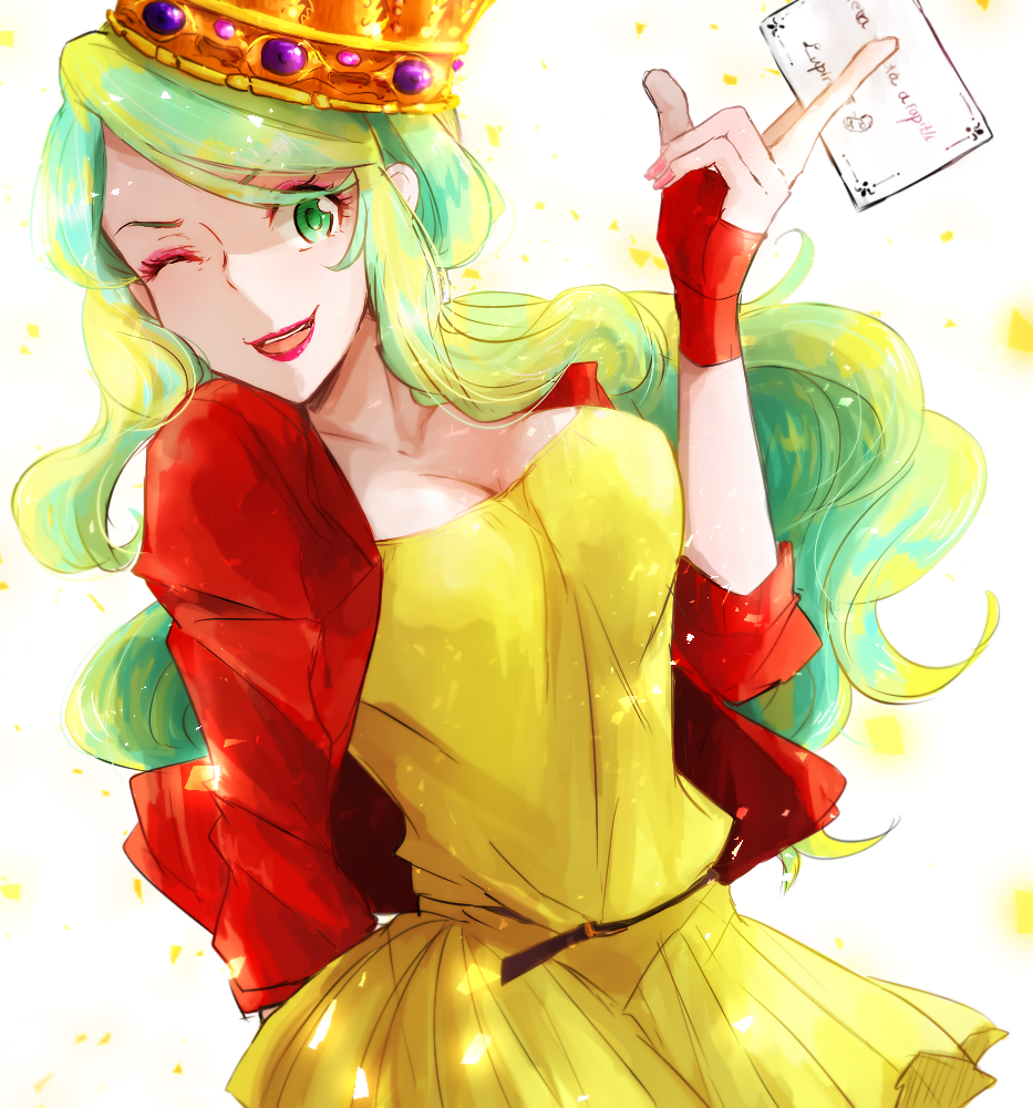 1girl, akebisousaku, aqua_hair, commentary_request, female_focus, gradient_hair, long_hair, lupin_iii