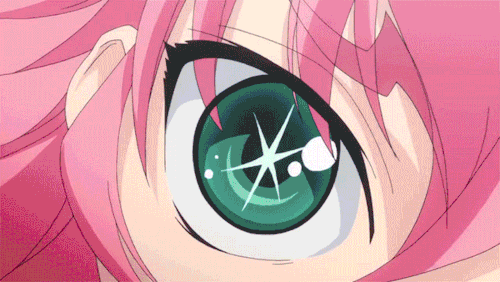 1girl, animated, animated_gif, female_focus, green_eyes, long_hair, lowres, pink_hair, rein_(tokiwa_kitareri!!), solo, tokiwa_kitareri!!