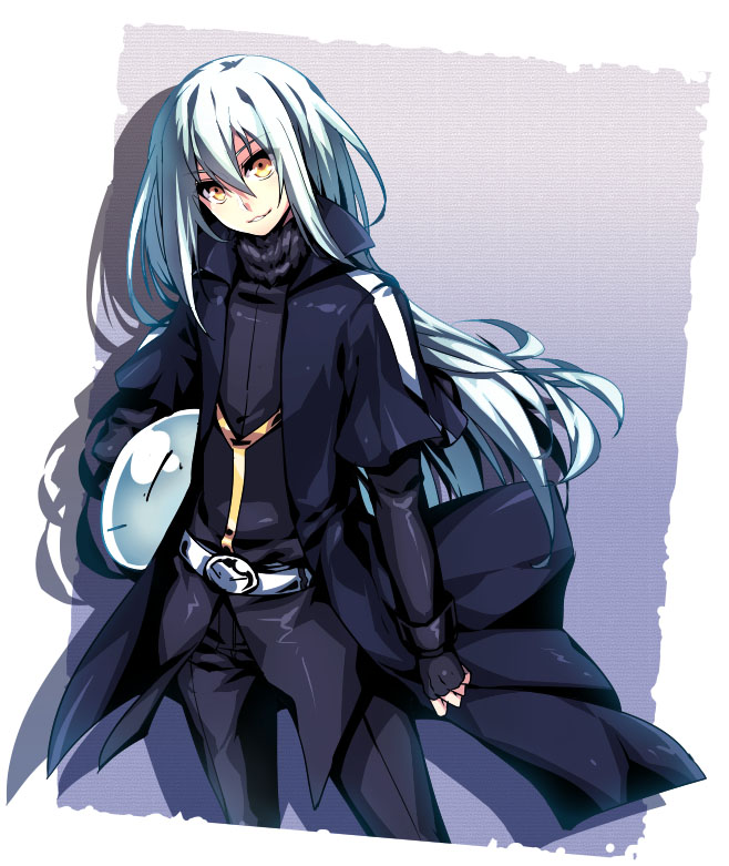 10s, belt, esythqua, jacket, long_hair, rimuru_tempest, slime_(creature), tensei_shitara_slime_datta_ken