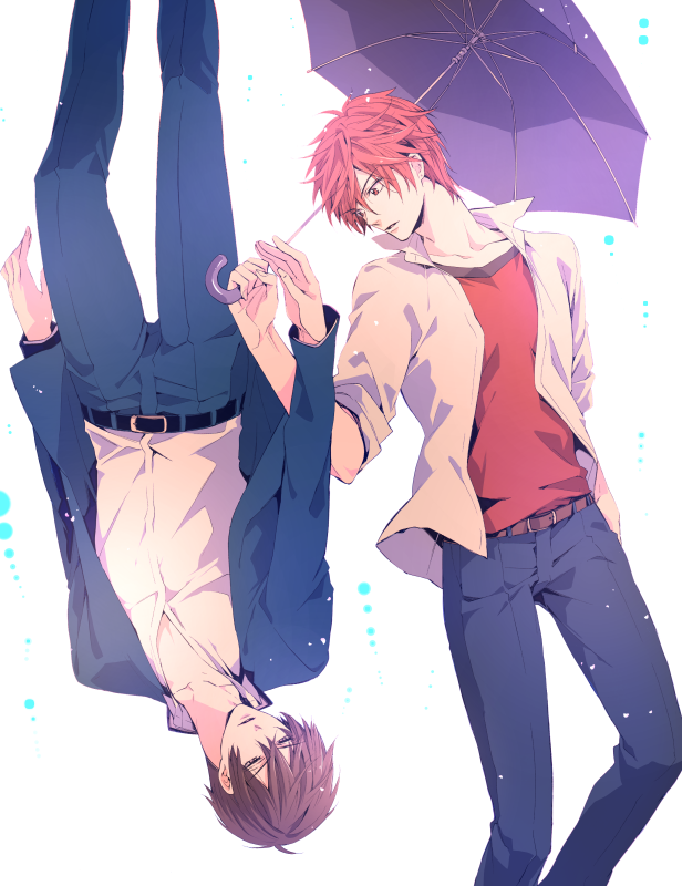 10s, 2boys, black_eyes, brown_hair, gekkan_shoujo_nozaki-kun, male_focus, mikoshiba_mikoto, multiple_boys