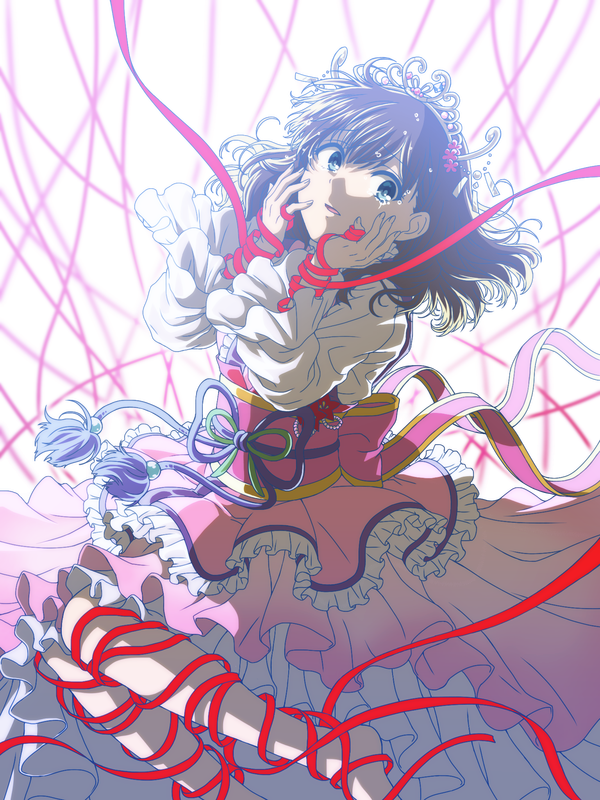 10s, 1girl, bad_id, bad_pixiv_id, blue_eyes, brown_hair, female_focus, frills