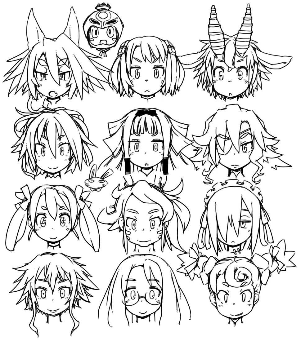 2girls, animal_ears, armor, belda_(majo_to_hyakkihei), bow, braid, rabbit, rabbit_ears