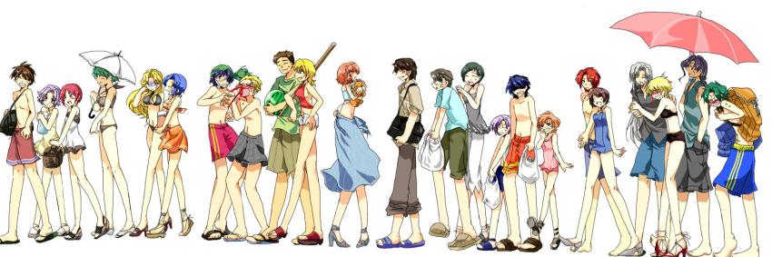 6+girls, alion_lucada, altis_tarl, annotated, aya_kobayashi, banpresto, beach, bikini, blood, brooklyn_luckfield, character_request, eita_nadaka, eun_hyojin, everyone, fernando_albark, folka_albark, food, fruit, hayas_(duster), katina_tarask, kouta_azuma, kusuha_mizuha, lalia, latune_subbota, lefina_enfield, leona_garstein, mai_kobayashi, maythis_mark, multiple_girls, nosebleed, russel_bagman, ryuusei_date, sandals, shorts, shouko_azuma, skirt, stuffed_animal, stuffed_toy, super_robot_wars, super_robot_wars_original_generation, super_robot_wars_original_generation_gaiden, swimsuit, tasuku_shinguji, tetsuya_onodera, tis_(srw), umbrella, watermelon