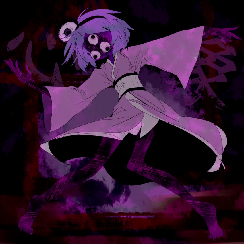 androgynous, bad_id, bad_pixiv_id, extra_eyes, gender_request, hair_ornament, highres, japanese_clothes