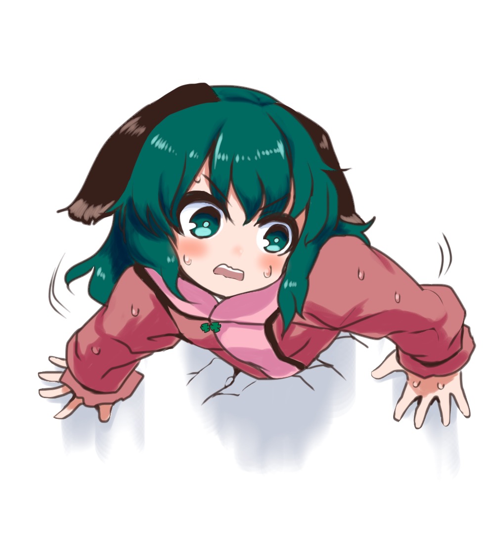 1girl, animal_ears, bad_id, bad_pixiv_id, crack, d:, d:<, dog_ears