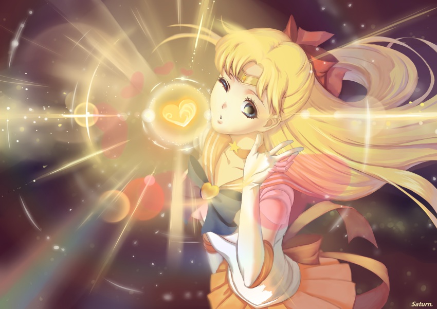 1girl, :o, absurdres, aino_minako, bishoujo_senshi_sailor_moon, blonde_hair, blue_eyes, bow