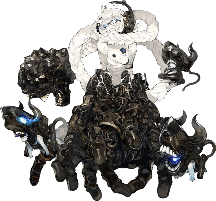 10s, 1girl, absurdly_long_hair, abyssal_ship, akira_(kadokawa), angry, bare_shoulders, bikini