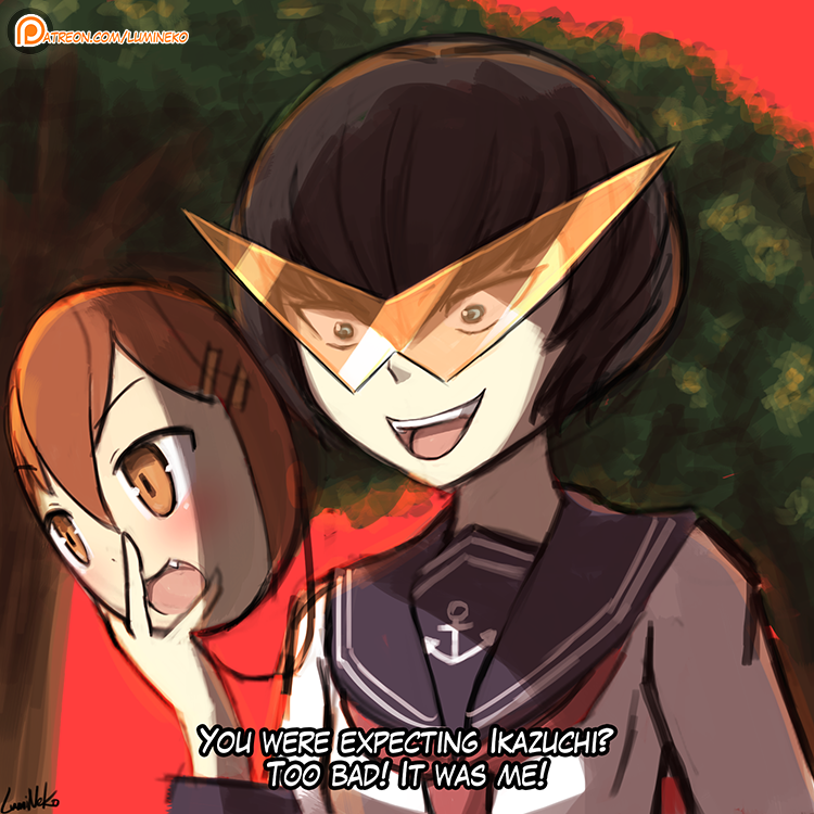 1girl, :d, abyssal_ship, anchor_symbol, commentary, commission, cosplay, english_text