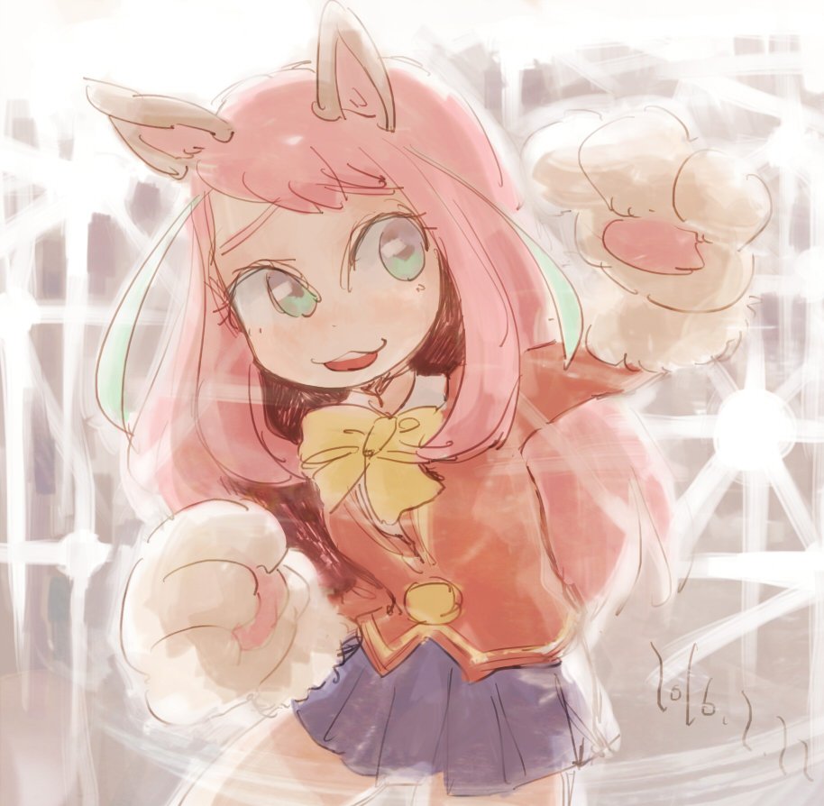 10s, 1girl, animal_ears, animal_hands, backlighting, bad_id, bad_twitter_id, blazer