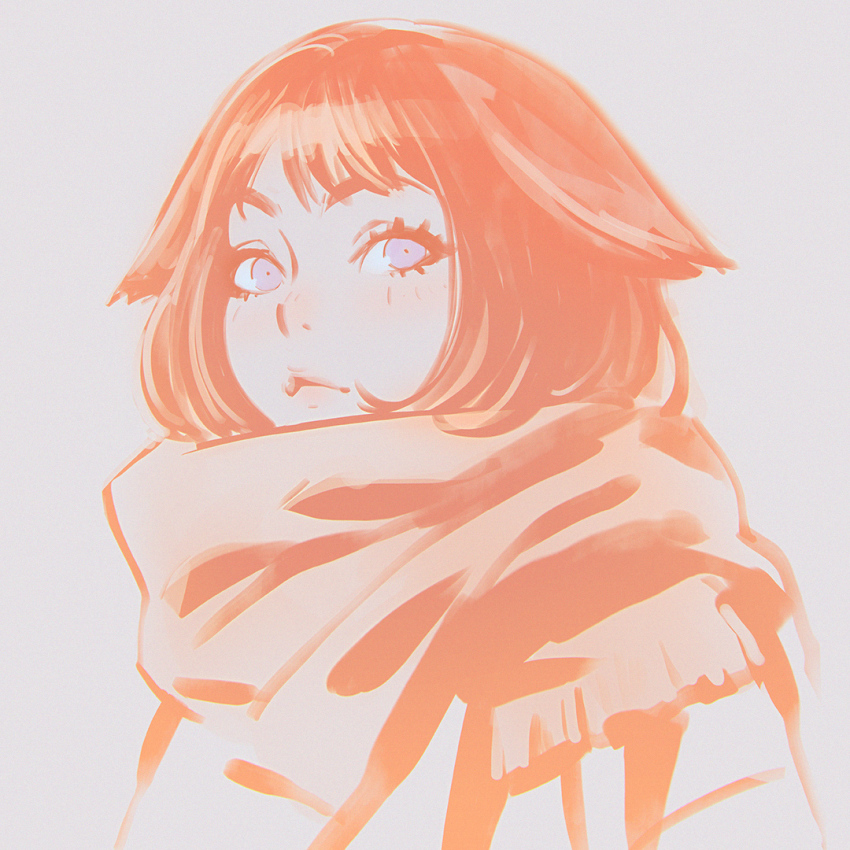 1girl, animal_ears, blue_eyes, blunt_bangs, enpera, female_focus, ilya_kuvshinov, looking_at_viewer